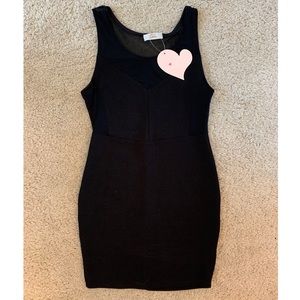 Black bodycon dress